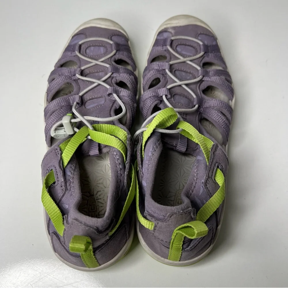 Keen Moxie Big Kids Sport Sandal Water Shoes Size 4 Purple Green